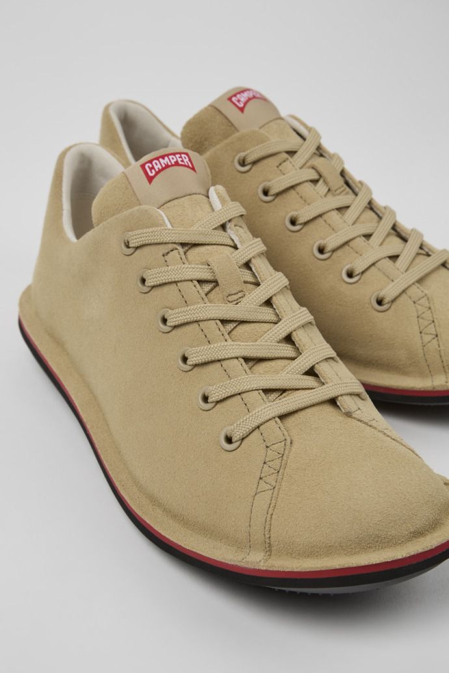 Camper Beige Leren Schoen Voor Heren