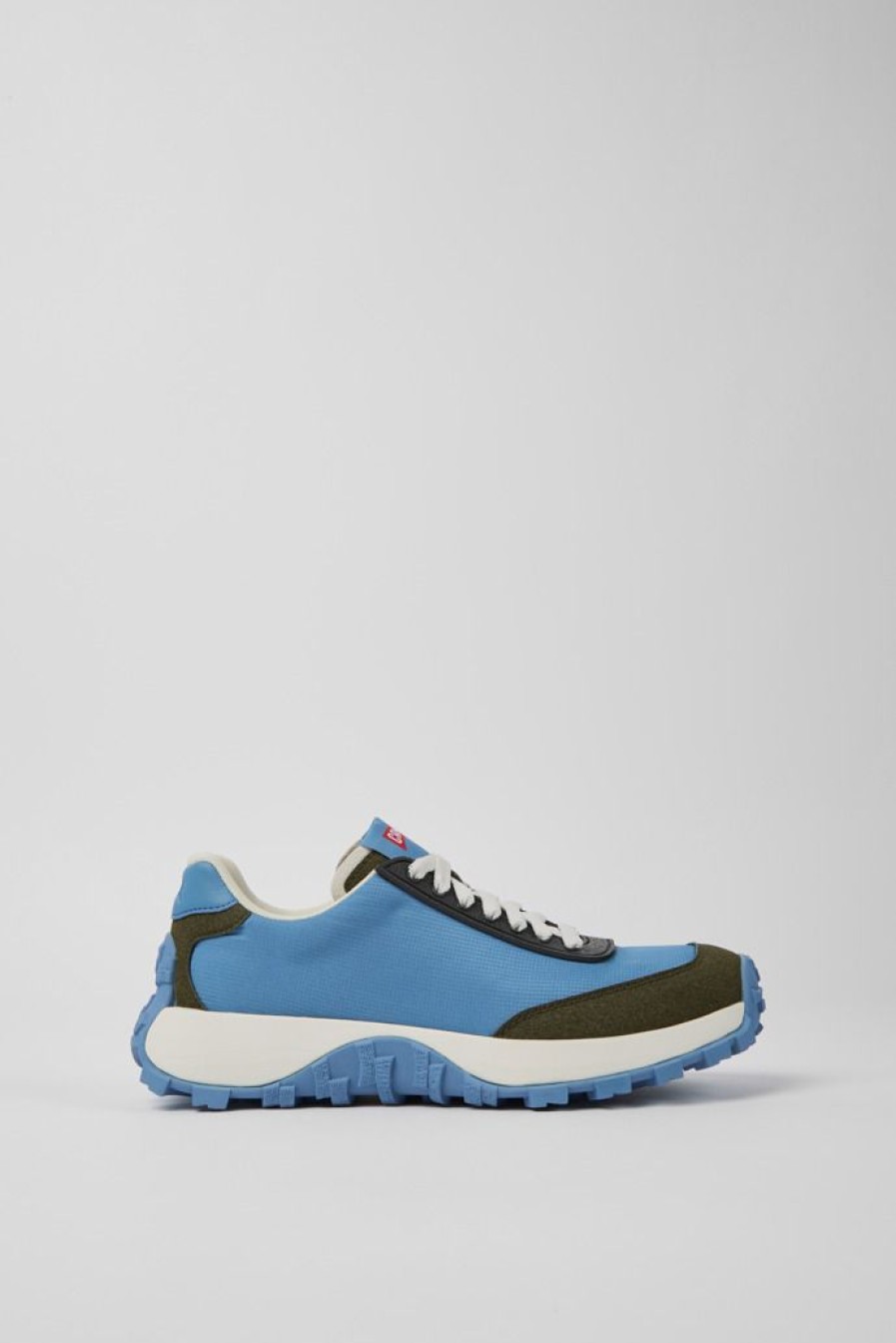 Camper Blauwe Stoffen En Nubuck Damessneakers