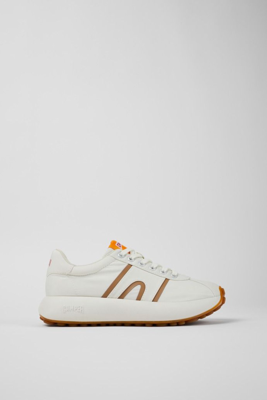 Camper Witte Textiel Sneaker Voor Dames