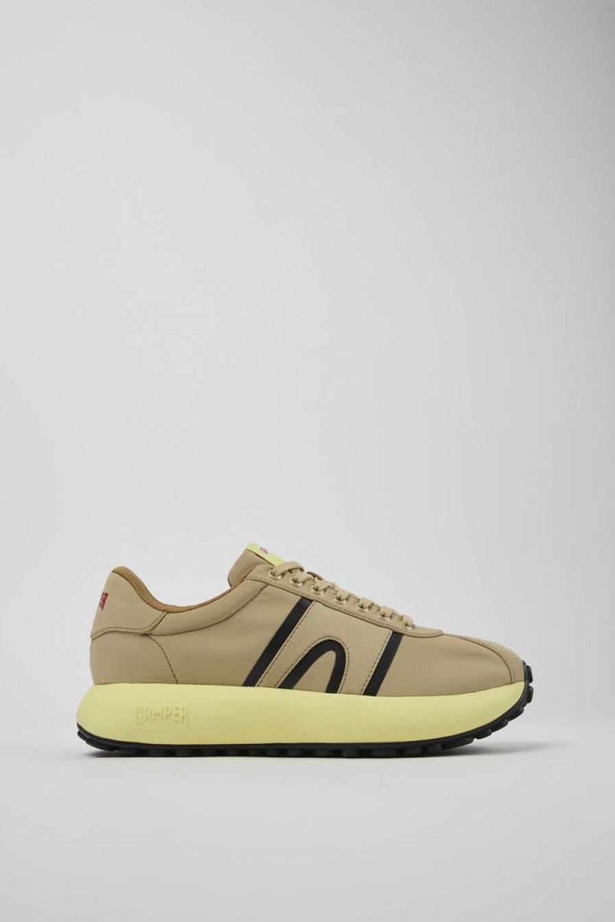 Camper Beige Textiel Sneaker Voor Heren