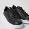 Camper Zwarte Leren Herensneakers