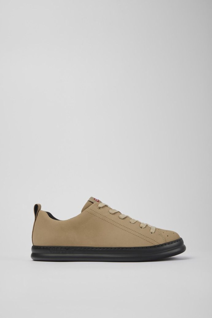 Camper Beige Nubuck Herensneakers