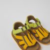 Camper Groen-Oranje Leren Kindersandalen