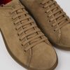 Camper Bruine Nubuck/Leren Sneaker Voor Heren