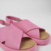 Camper Roze Leren Herensandalen