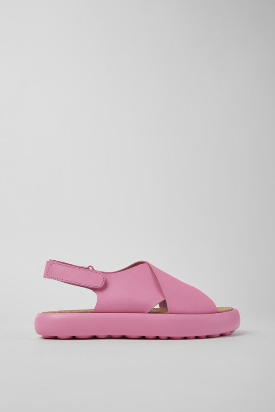 Camper Roze Leren Herensandalen