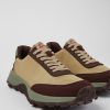 Camper Beige Herensneakers Van Gerecycled Pet En Nubuck