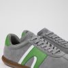 Camper Grijze Nubuck/Leren Sneaker Voor Dames