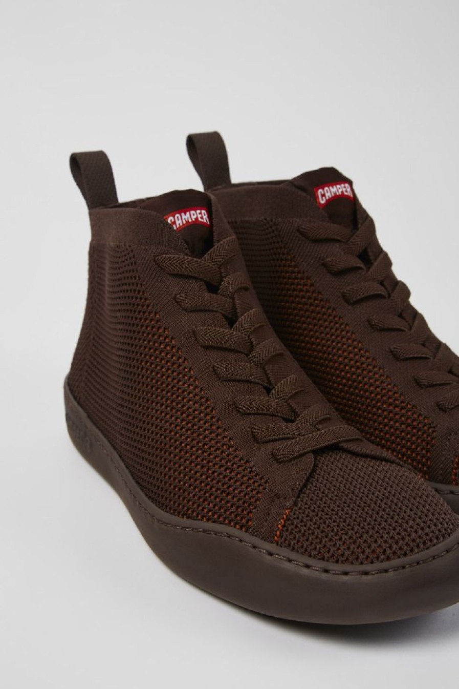 Camper Bordeaux Herensneakers, Aan Een Stuk Gebreid