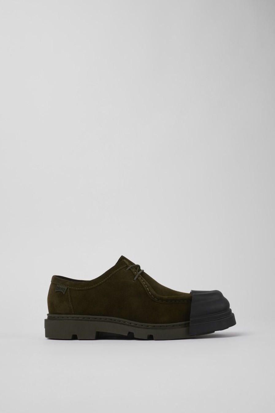 Camper Groene Nubuck Wallabee-Schoen Voor Dames