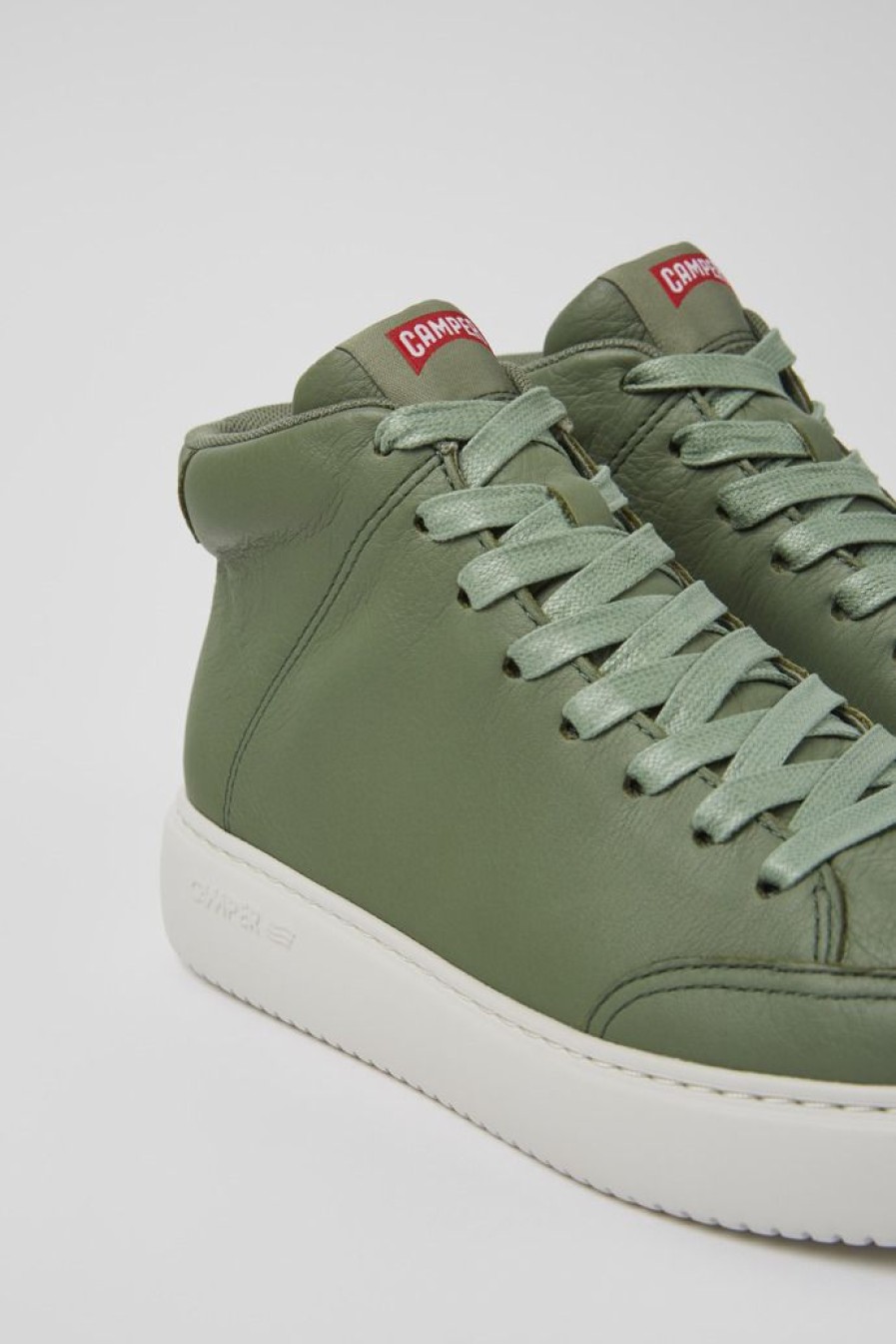 Camper Groene Leren Damessneakers