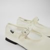 Camper Witte Textiel Mary Jane-Schoen Voor Dames