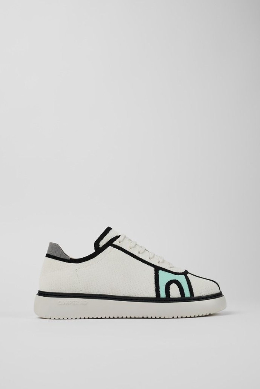 Camper Witte Textiel Sneaker Voor Heren