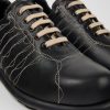 Camper Zwarte Leren Oxford Sneaker Voor Heren