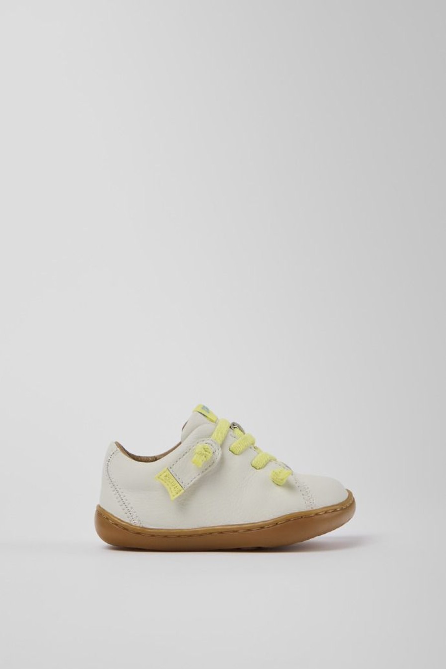 Camper Witte Leren Kinderschoenen