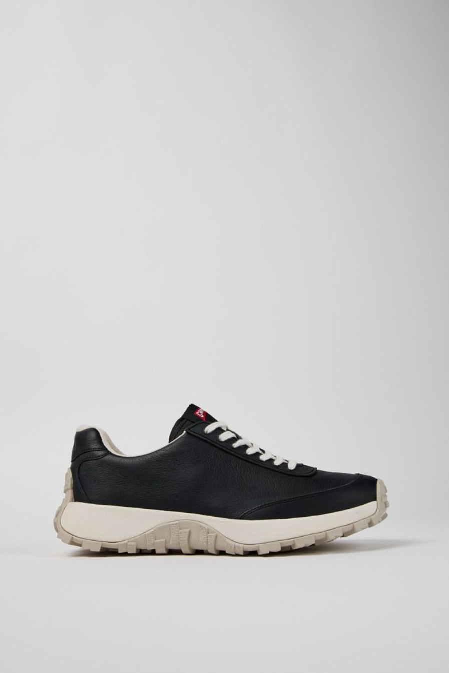 Camper Zwarte Sneaker Van Leer/Textiel Voor Heren