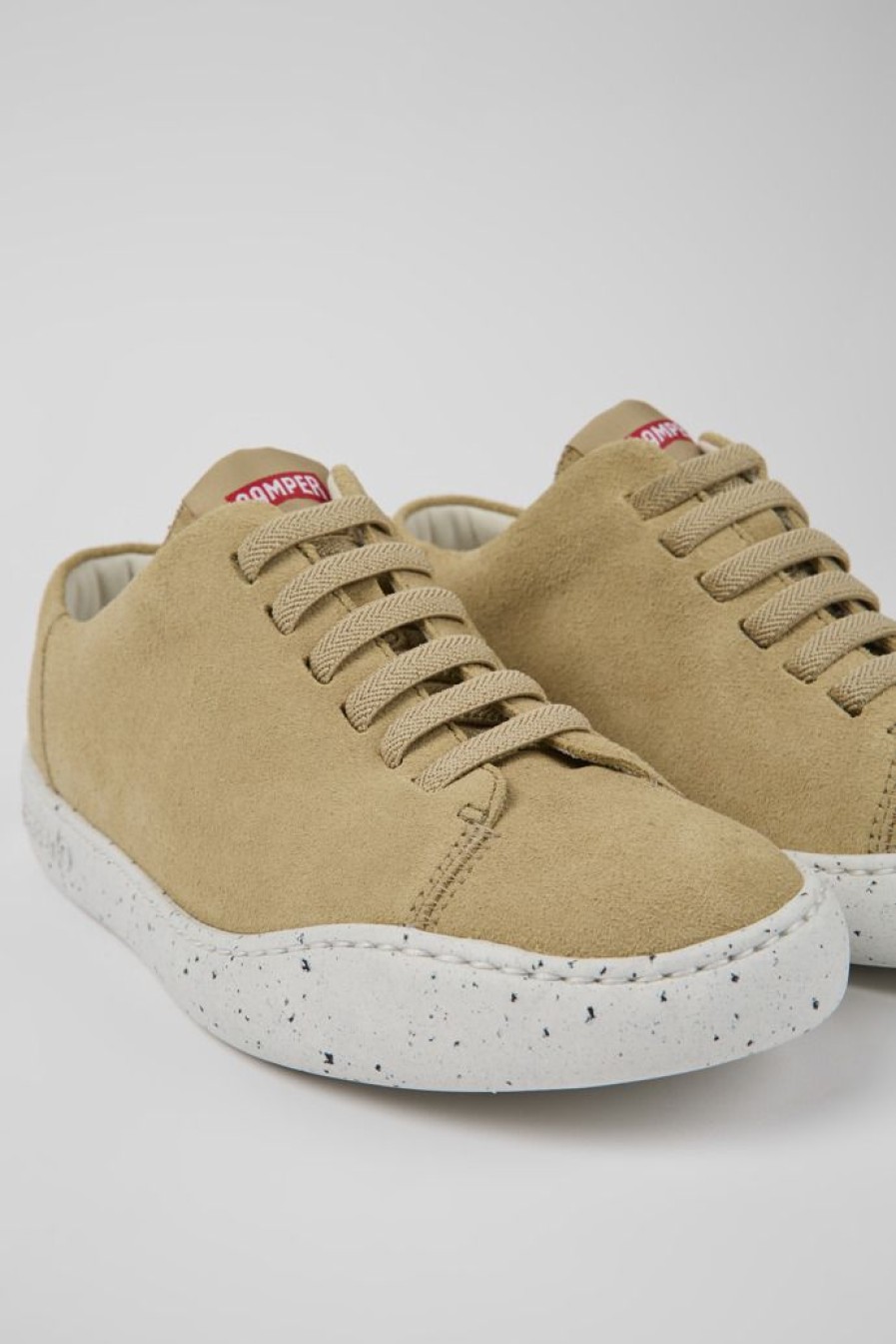 Camper Beige Nubuck Damessneakers