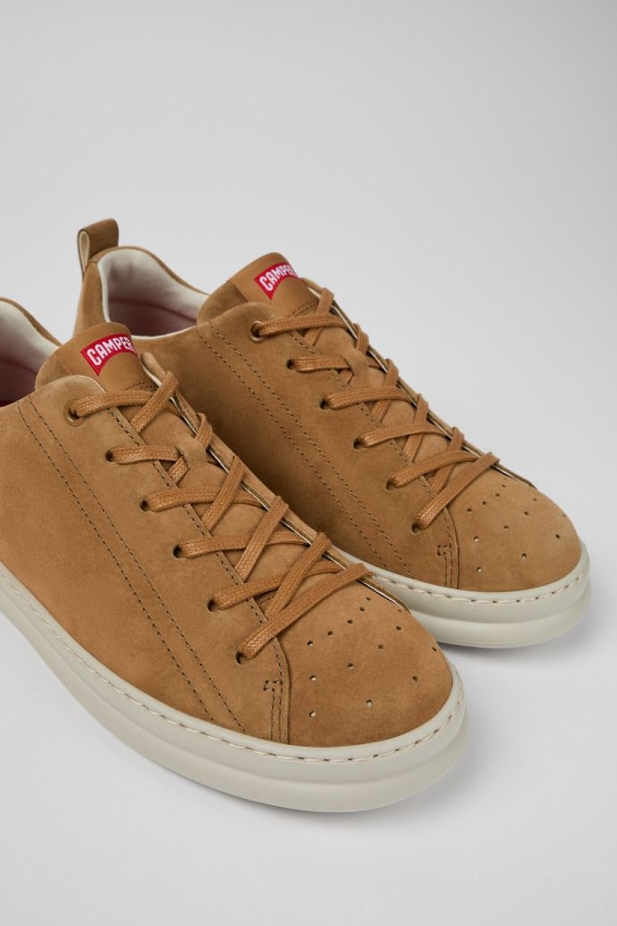 Camper Bruine Nubuck Sneaker Voor Heren