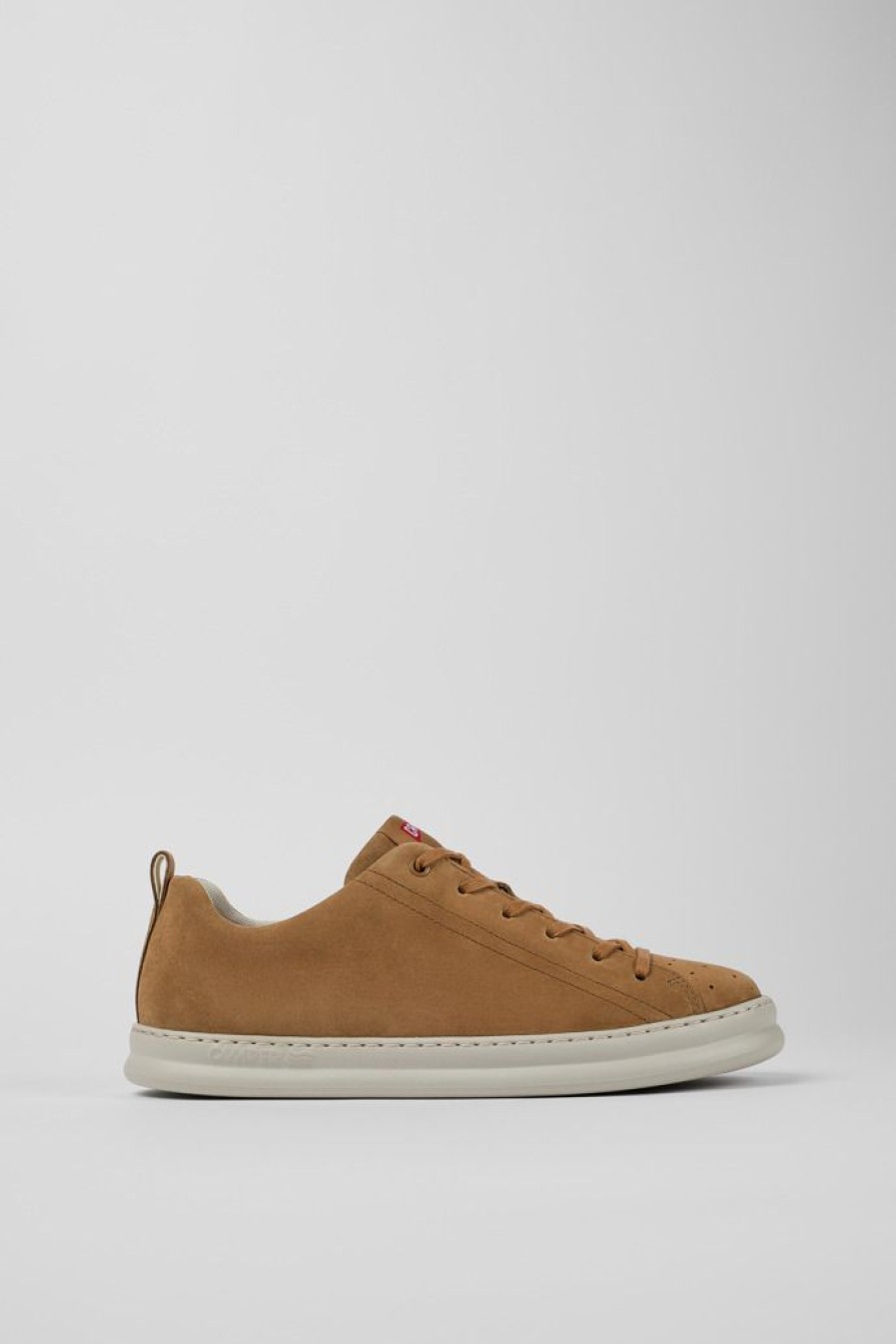 Camper Bruine Nubuck Sneaker Voor Heren