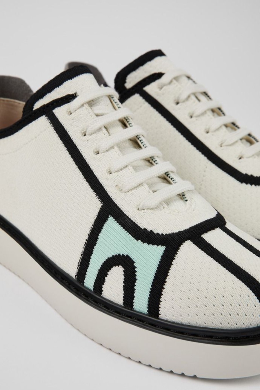 Camper Witte Textiel Sneaker Voor Dames