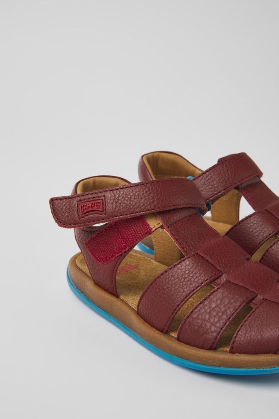 Camper Bordeaux Leren Kindersandalen