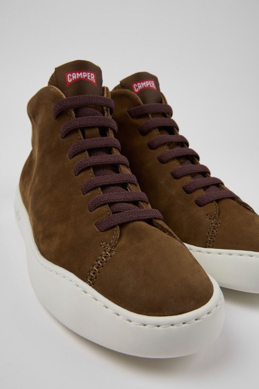 Camper Bruine Nubuck Damessneakers