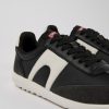 Camper Zwarte Sneaker Van Textiel/Leer Voor Dames