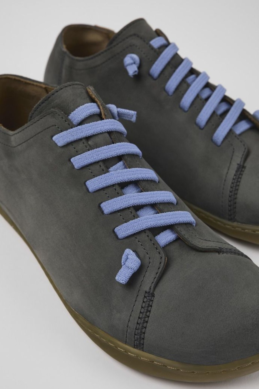 Camper Grijze Nubuck Herenschoenen Voor Heren