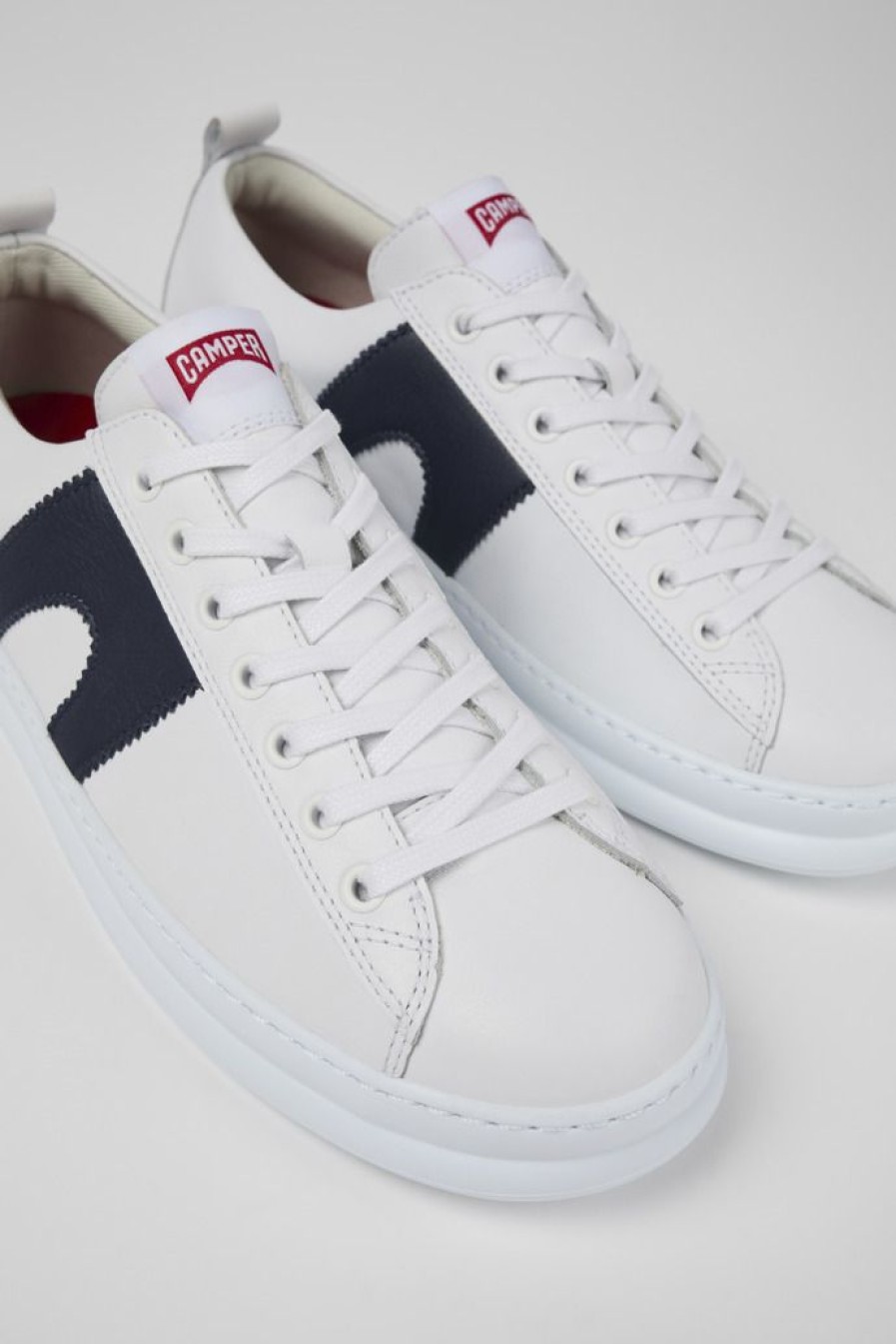 Camper Witte Leren Sneaker Voor Heren