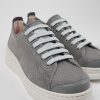 Camper Grijze Nubuck/Leren Sneaker Voor Dames