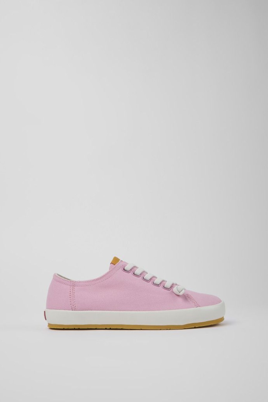 Camper Roze Textiel Sneaker Voor Dames