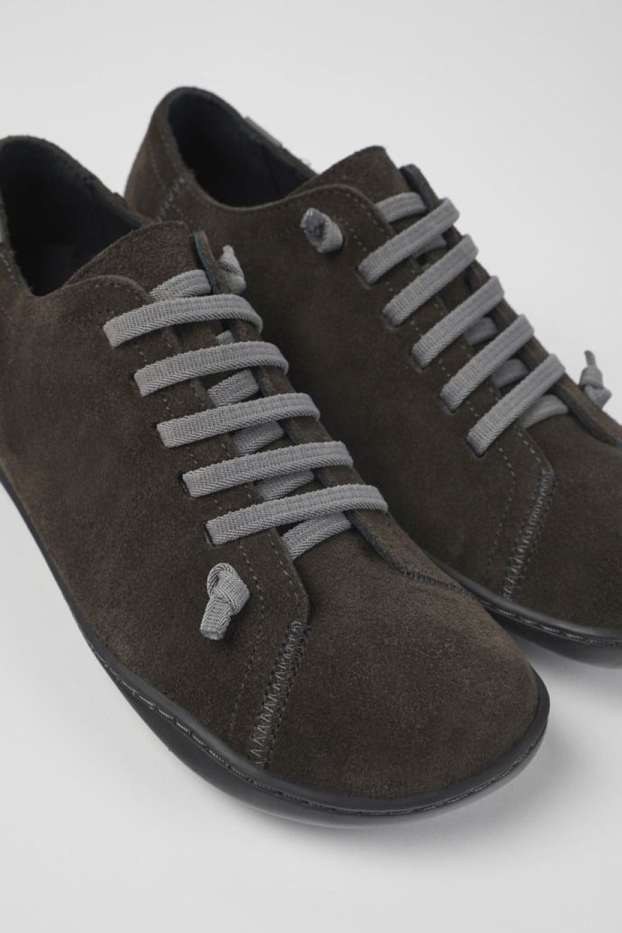 Camper Grijze Nubuck Damesschoenen