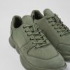 Camper Groene Herensneakers Van Leer En Gerecycled Pet