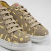 Camper Meerkleurige Nubuck En Leren Herensneakers