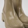 Camper Beige Leren Chelseaboots Voor Dames