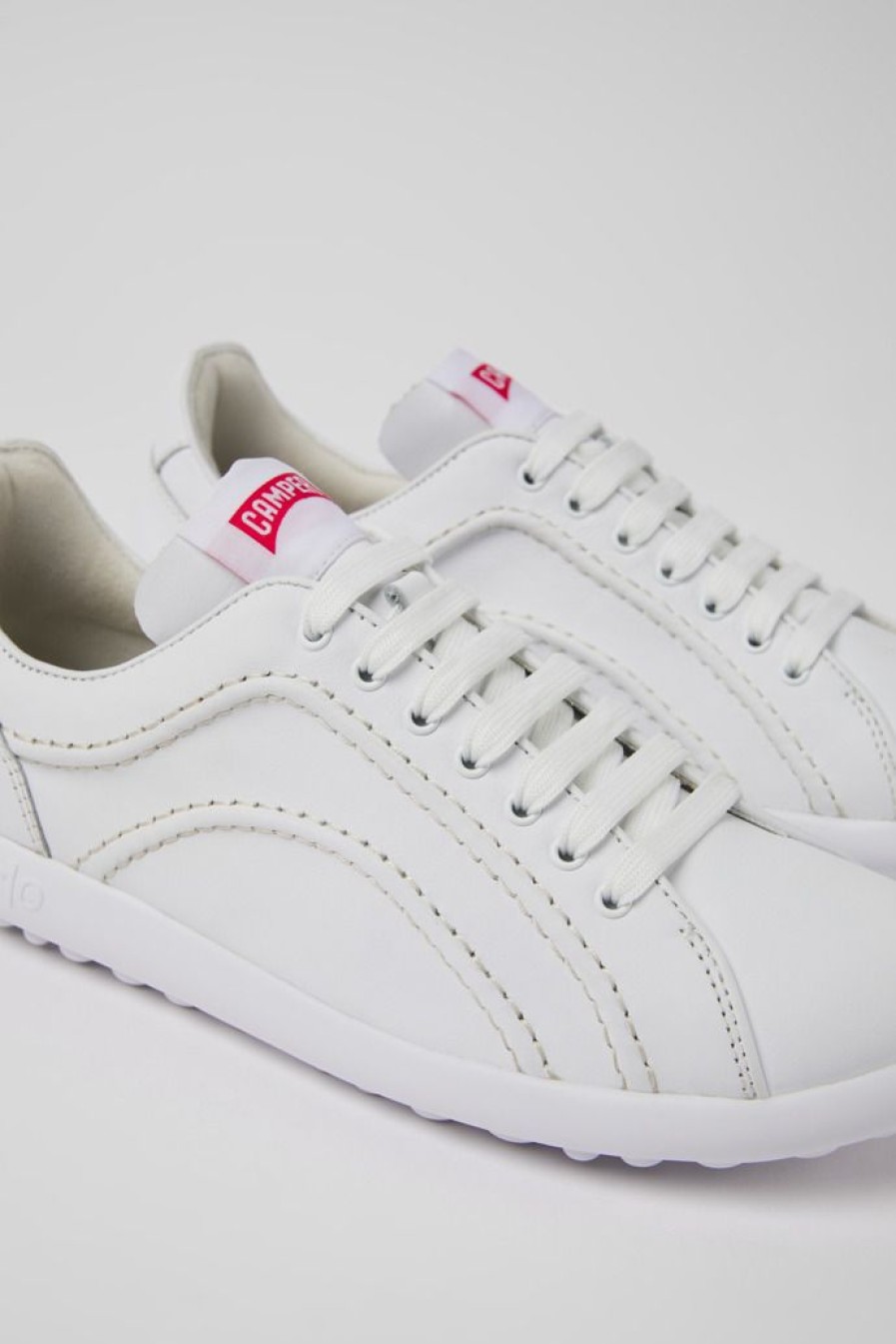 Camper Witte Leren Damessneakers