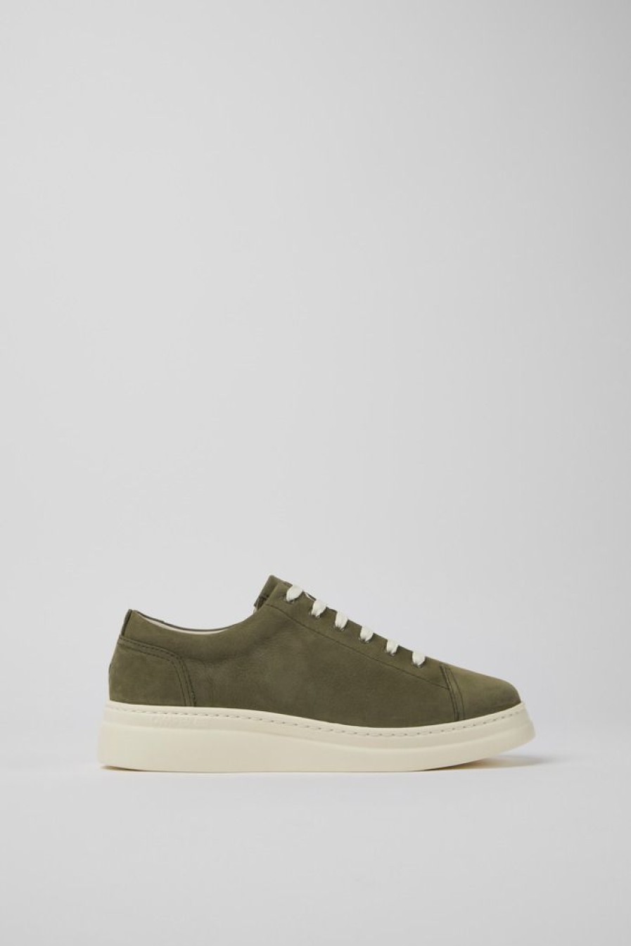 Camper Groene Nubuck Sneakers Voor Dames