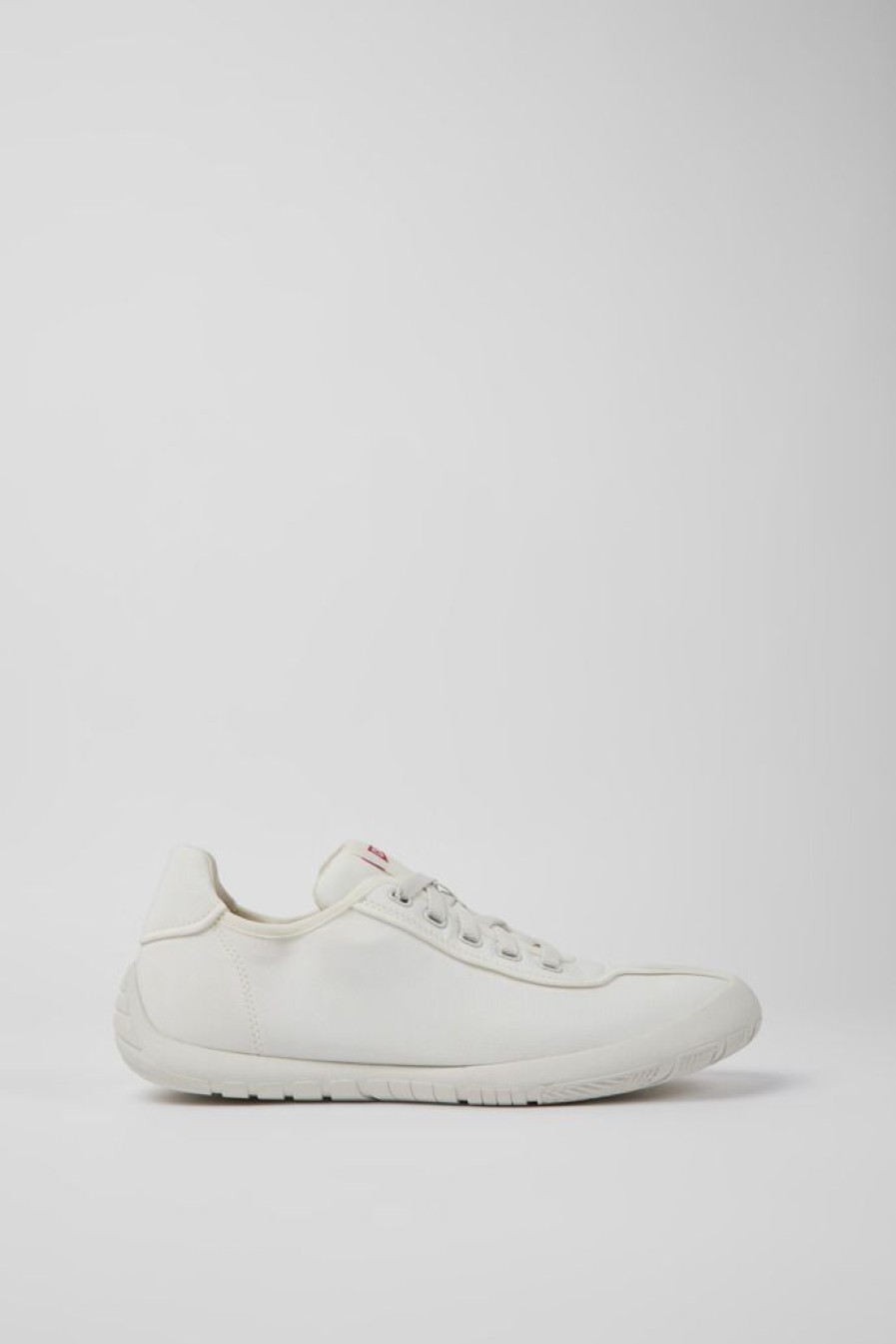 Camper Witte Stoffen Herensneakers