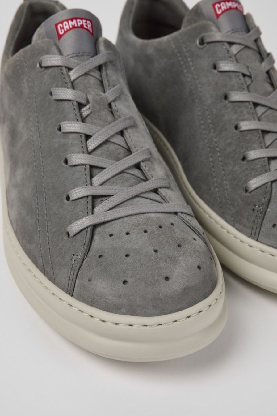 Camper Grijze Nubuck Sneaker Voor Heren