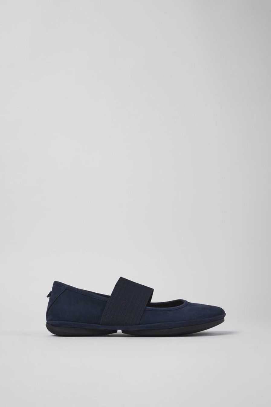 Camper Blauwe Nubuck Mary Jane-Schoen Voor Dames