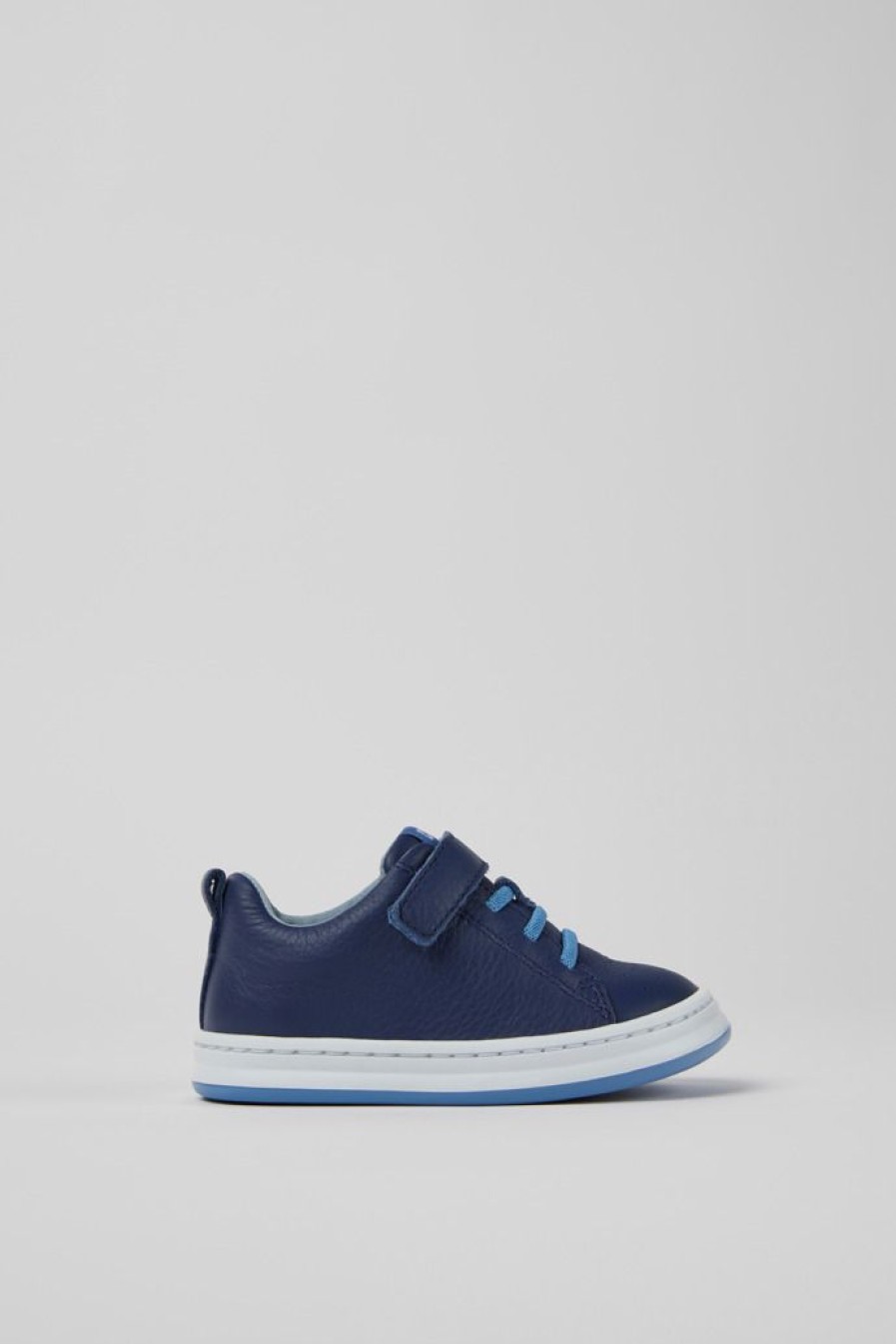 Camper Blauwe Leren Kindersneakers