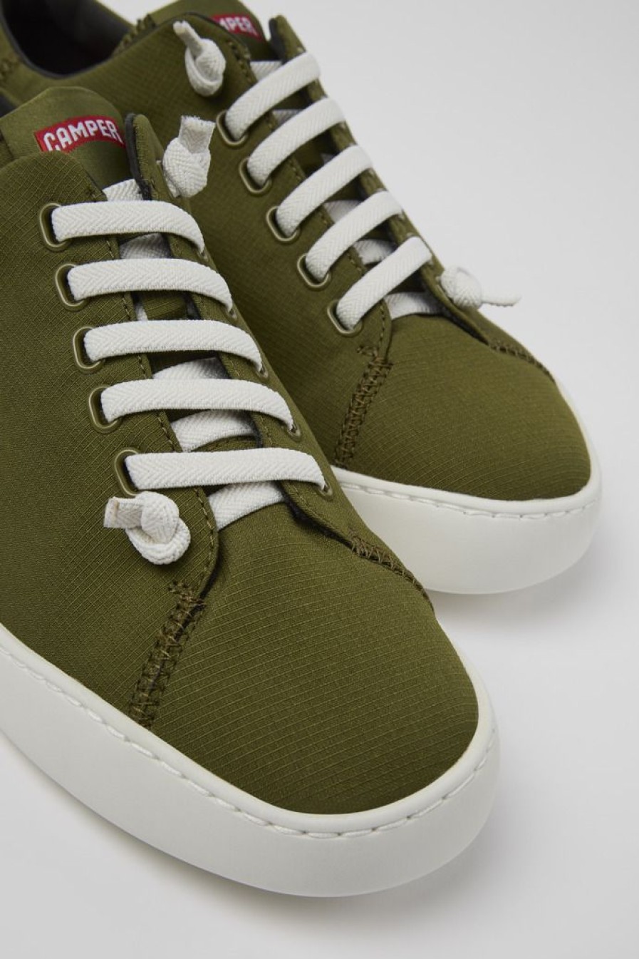 Camper Groene Textiel Sneaker Voor Heren