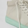 Camper Witte Leren Sneakerbootie Voor Heren