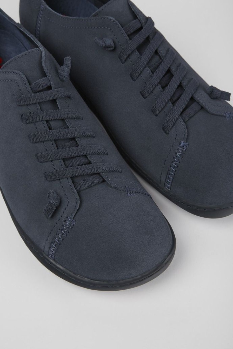 Camper Blauwe Nubuck Herenschoenen