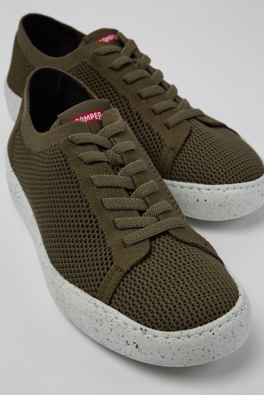 Camper Groene Stoffen Herensneakers