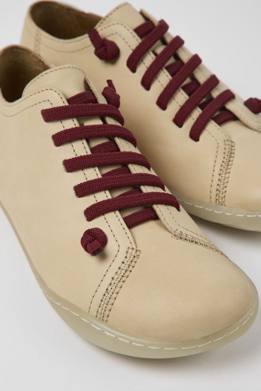 Camper Beige Leren Damesschoenen