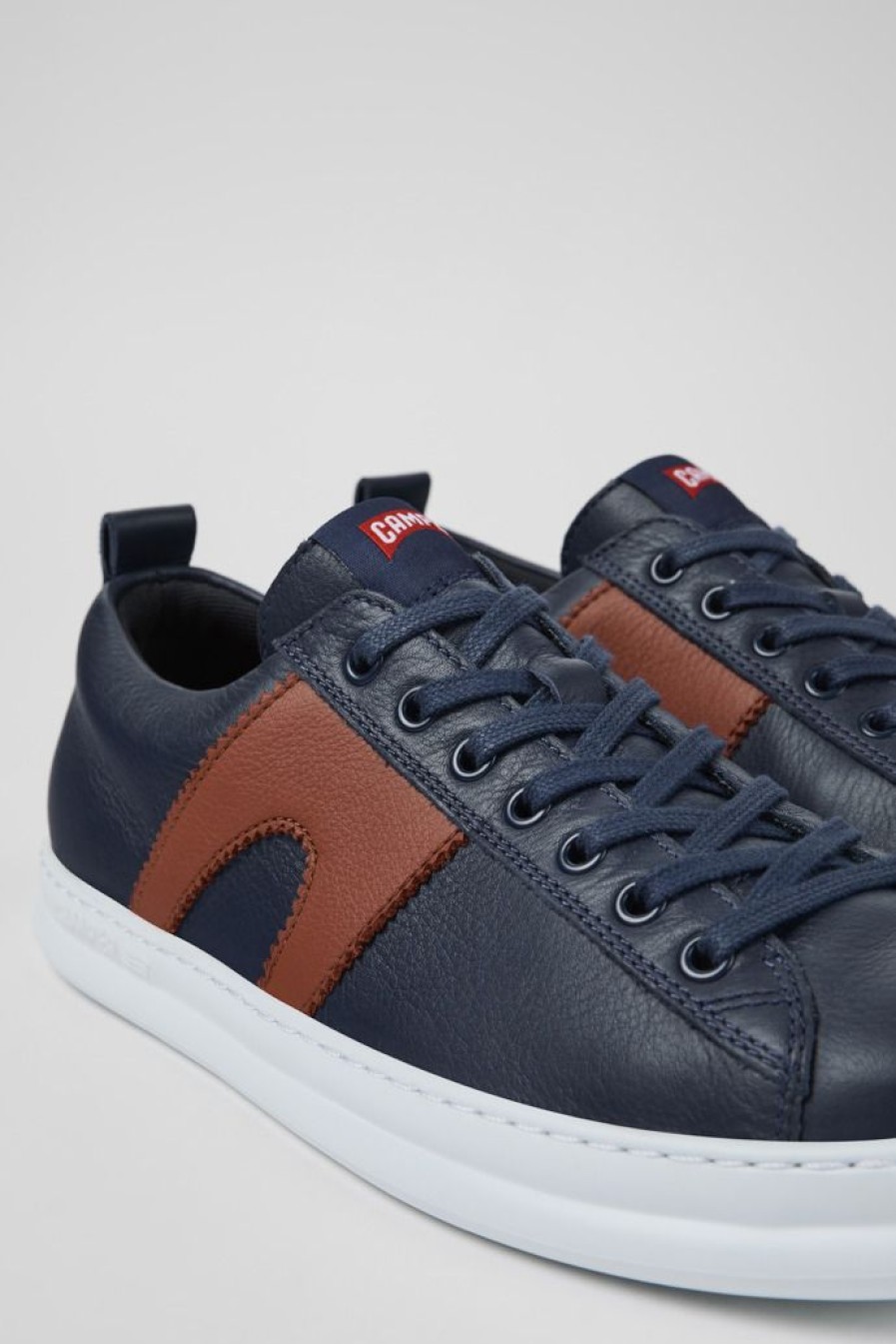 Camper Blauwe Leren Sneaker Voor Heren