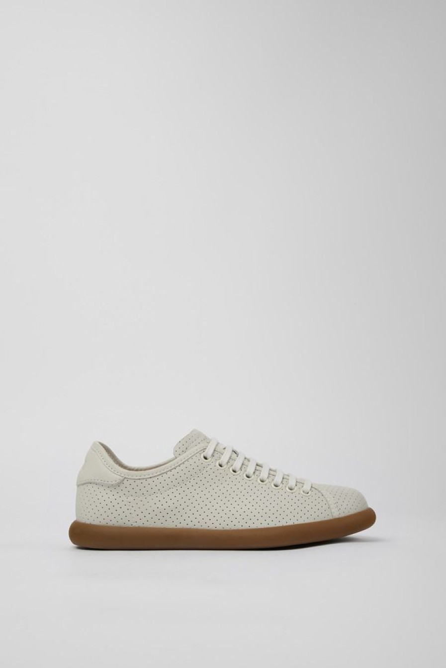 Camper Witte Leren Sneaker Voor Dames