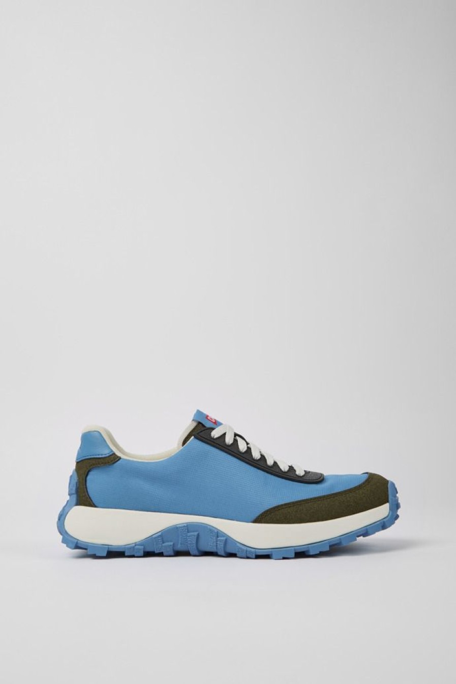 Camper Blauwe Stoffen En Nubuck Herensneakers