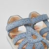 Camper Blauwe Nubuck Kindersandalen